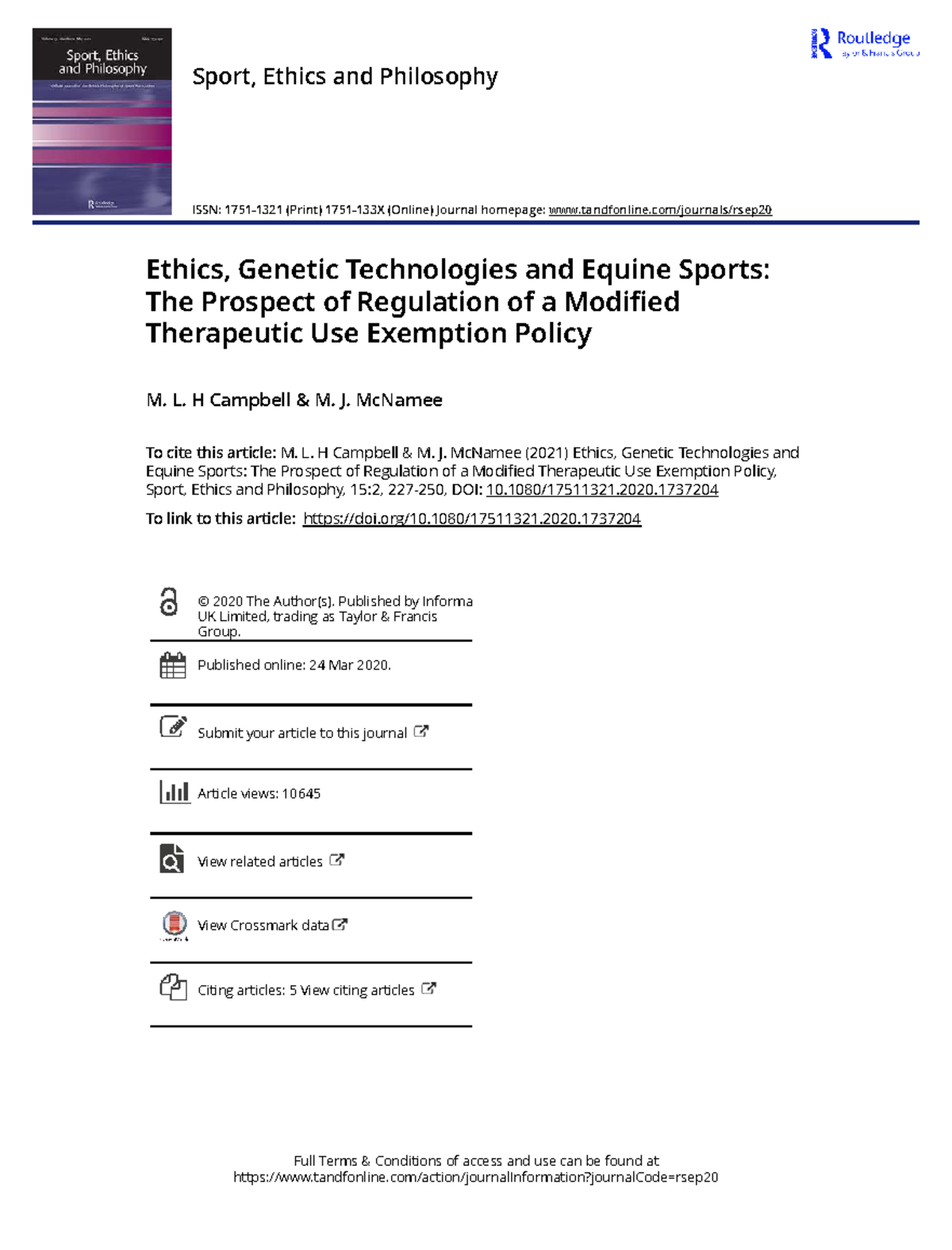 Ethics and Genetic Technologies in Equine Sports: A Regulatory ...