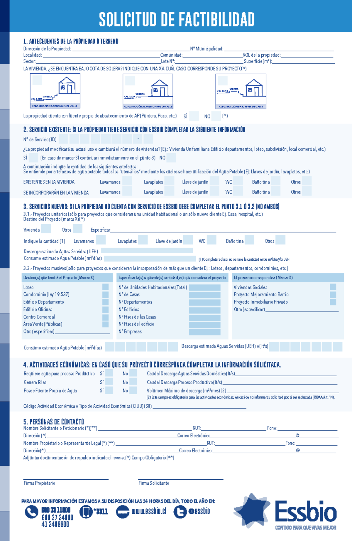 Formulario Solicitud Factibilidad ESSBIO 17 - Información y Requisitos ...