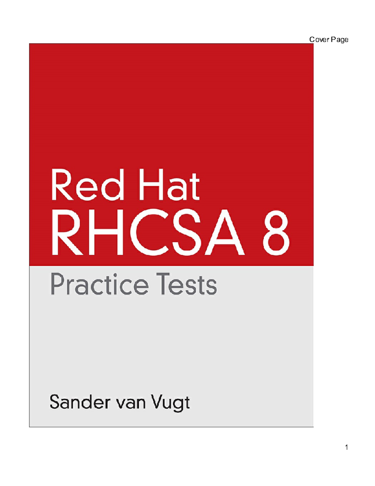 Red Hat RHCSA 8 Practice Tests: Comprehensive Exam Review - Studocu