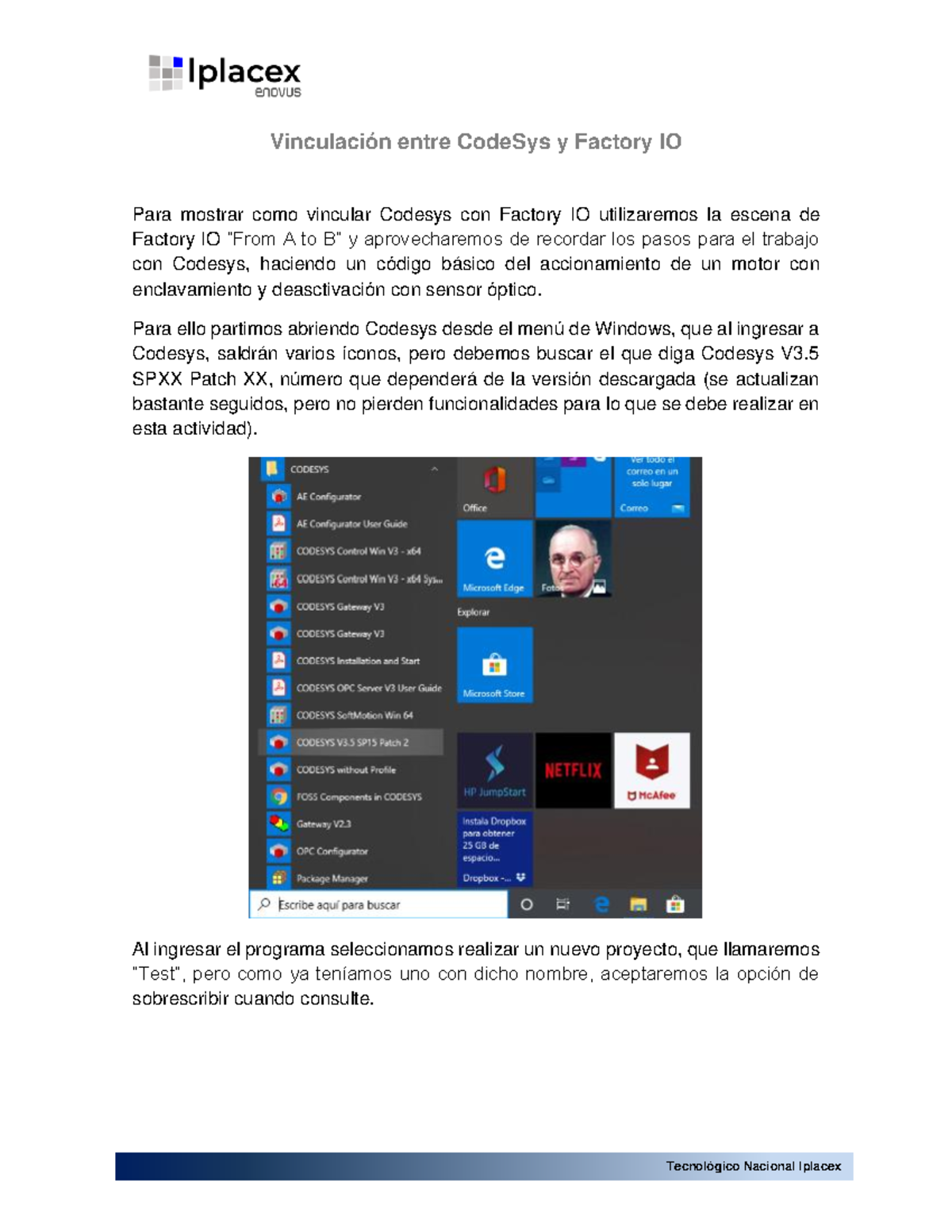 Tutorial Vinculo Code Sys Factory IO - Vinculación entre CodeSys y ...