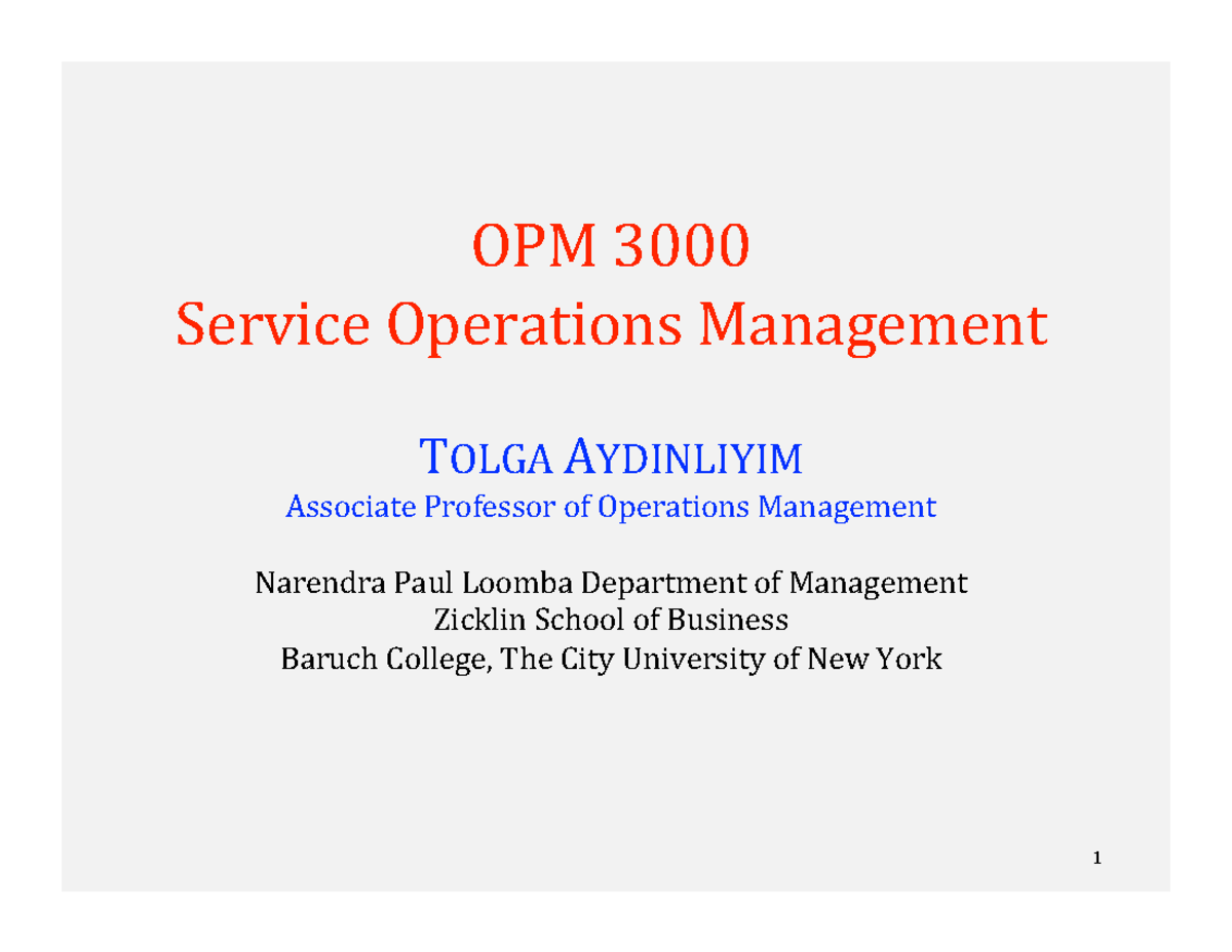 Project Management (Annotated) - OPM 101 Overview and Key Concepts ...
