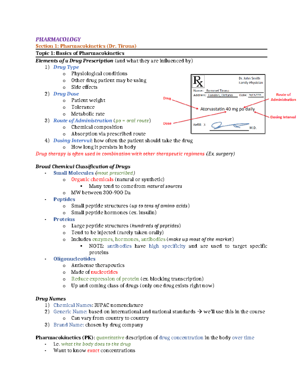 Pharm 101: Final Exam Notes on Pharmacokinetics and Drug Disposition ...