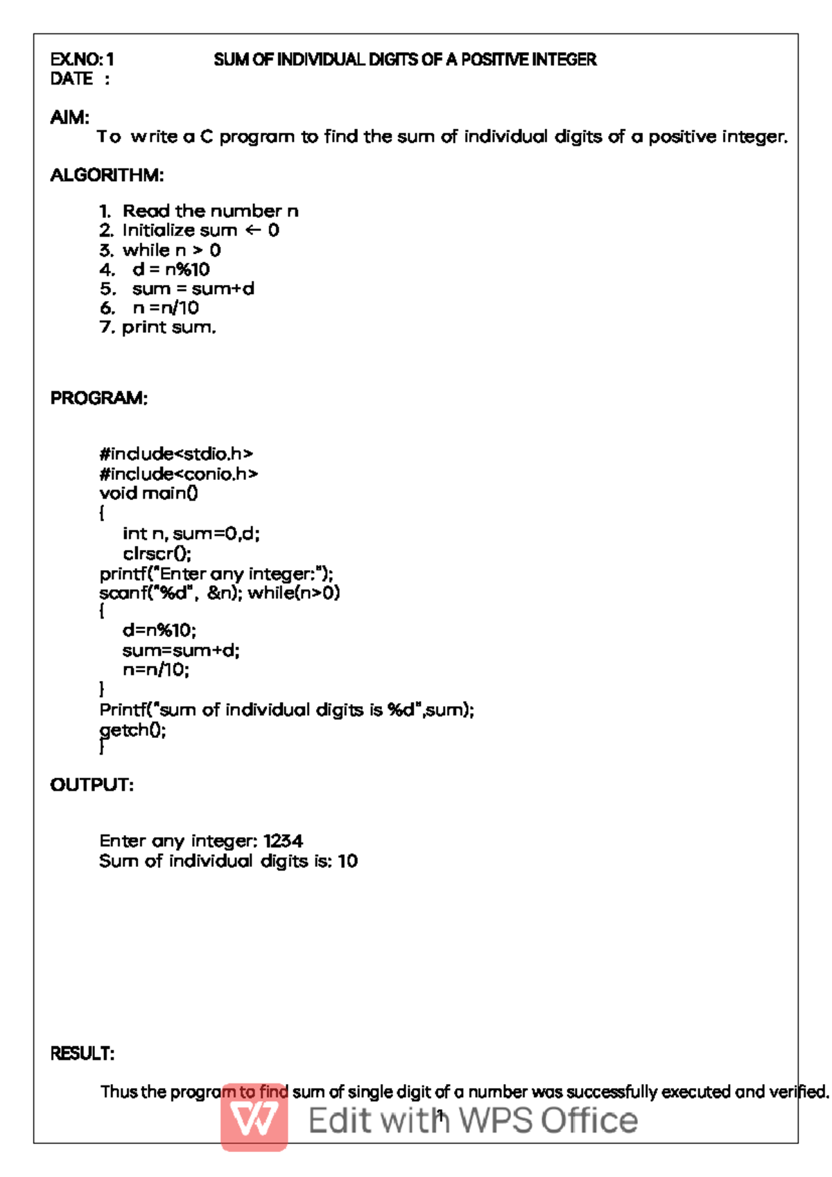PC Lab Manual 2022: C Programming Exercises and Solutions - Studocu