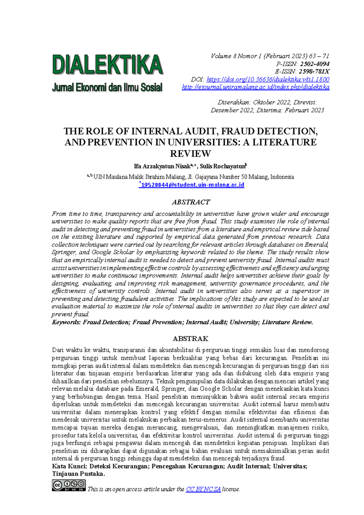 Revisiting the Role of Internal Audit in Fraud Detection & Prevention ...