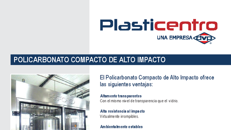 POL 101: Policarbonato Compacto de Alto Impacto - Ventajas y Medidas ...