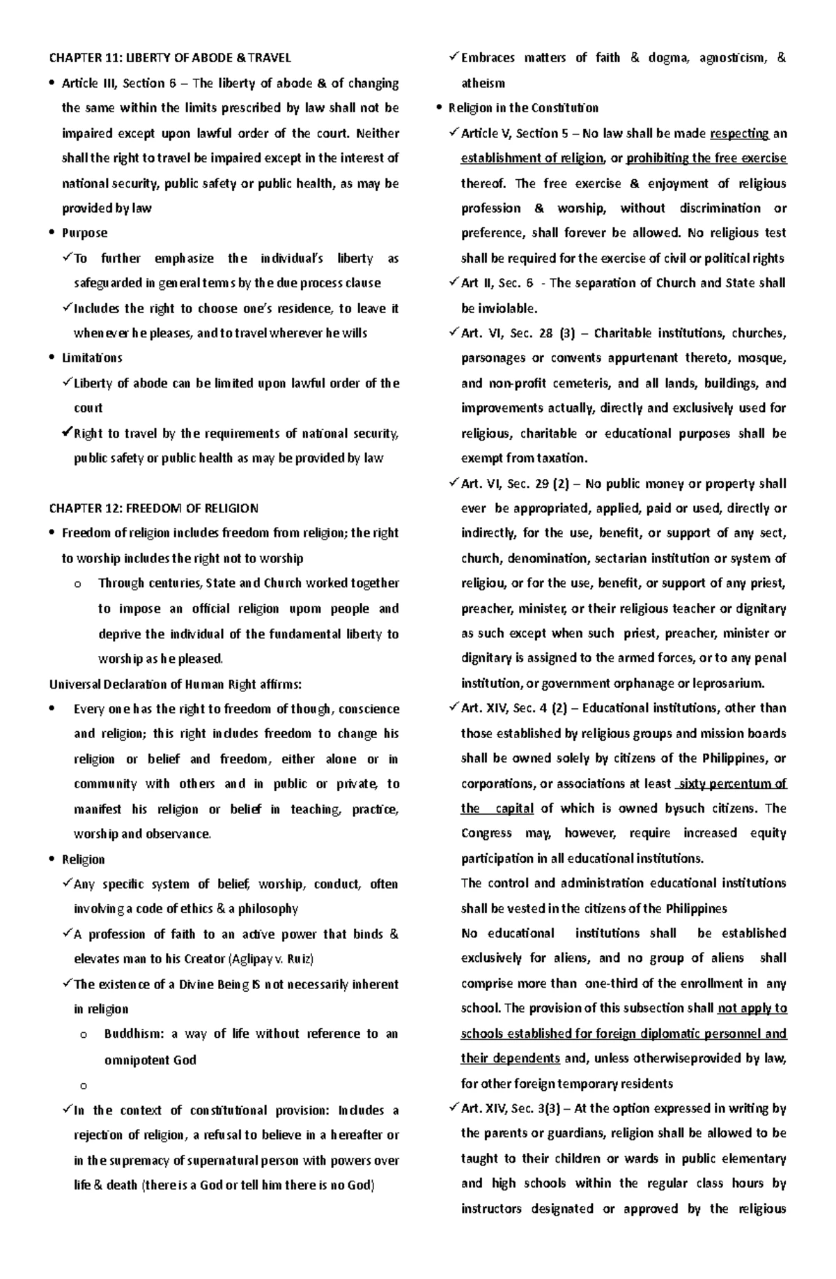 Consti 2 Reviewer old book Isagani Cruz - CHAPTER 3 – THE CONSTITUTION ...