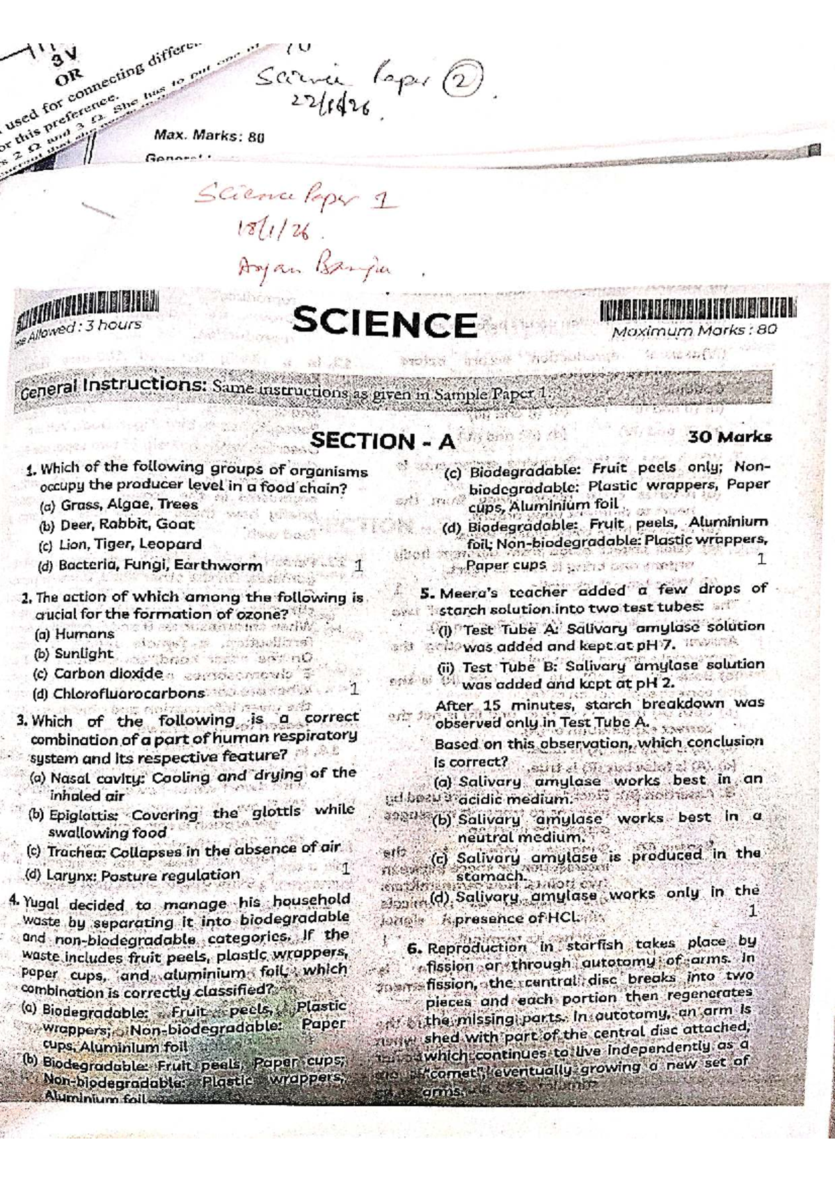 SCIENCE Paper 2: Comprehensive Study Guide for Exam Preparation - Studocu