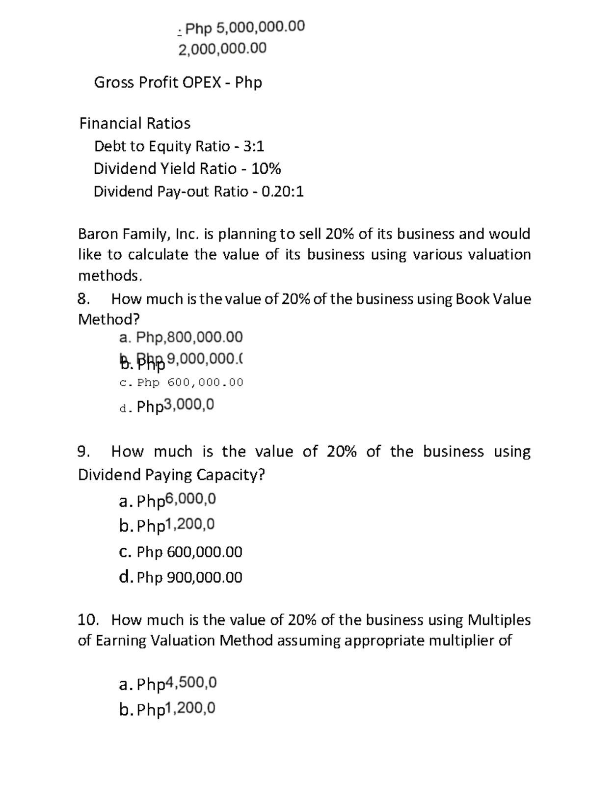 Valuation Concepts & Methodologies - Chapter 6 Insights - Studocu