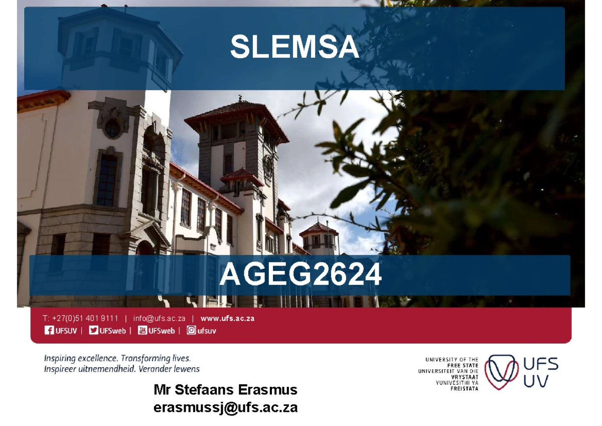 AGEG2624: 2025 Tutorial 1 on Land Degradation and Soil Health - Studocu