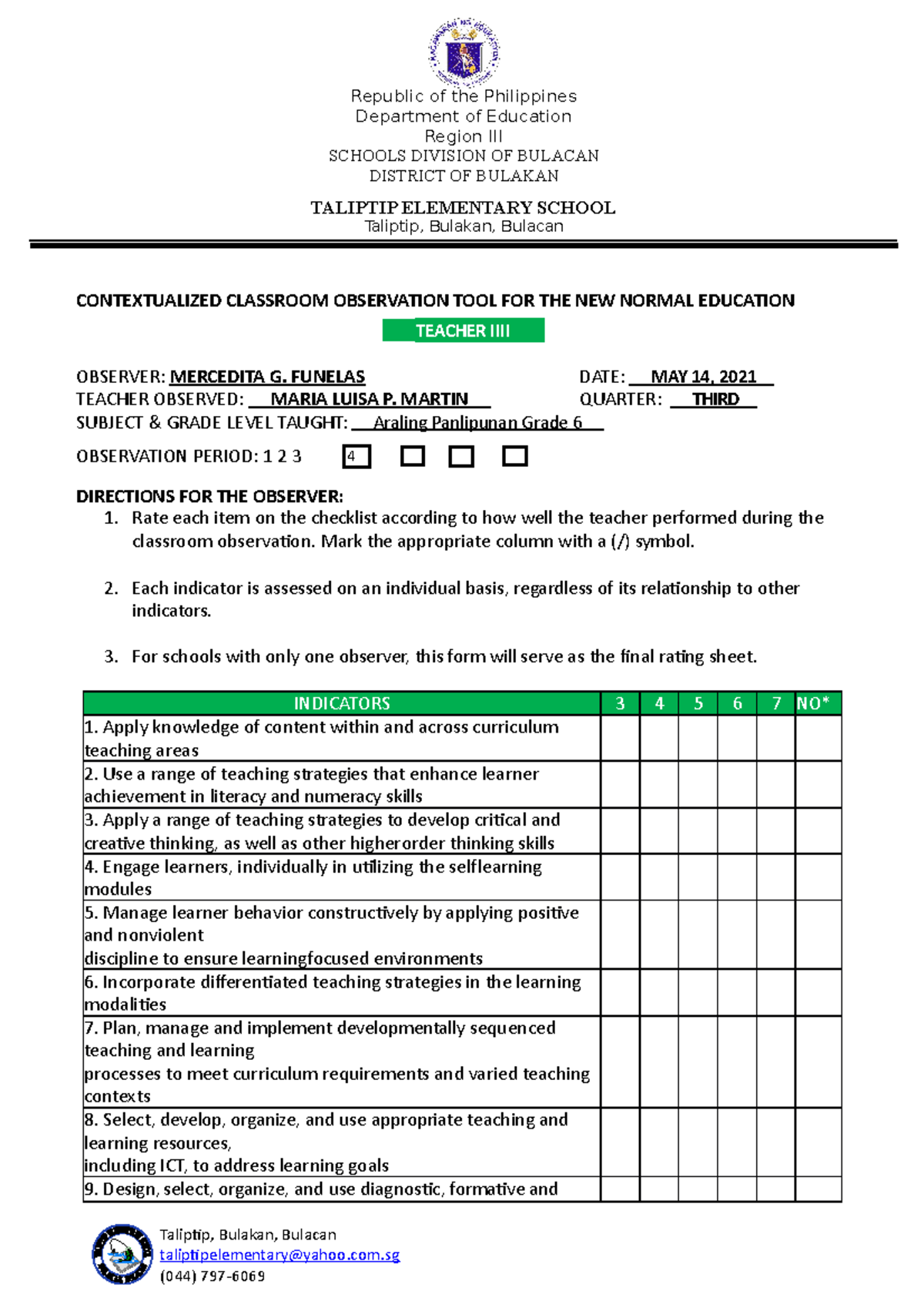 COT-T1-3 Q3 - File for lesson plan - Department of Education Region III ...