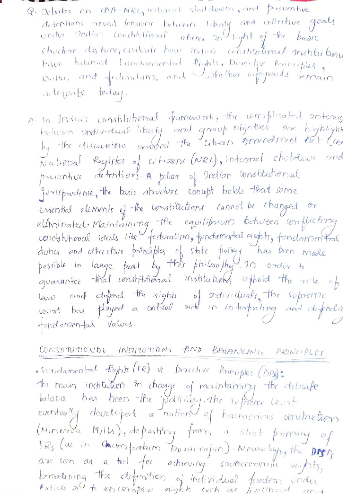 UPSC Mains Answer Writing Model: Strategies for Effective Responses ...