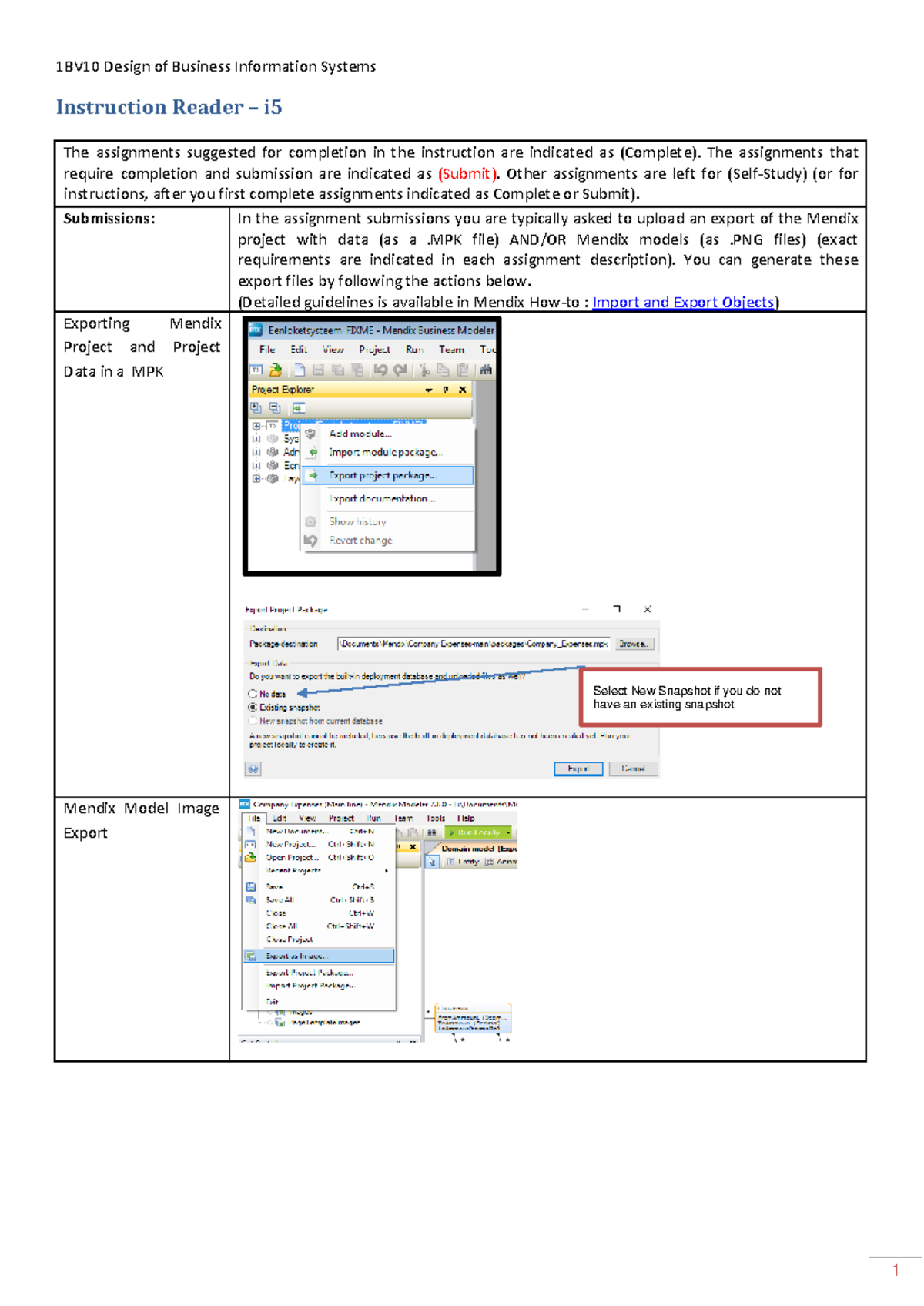 I5 Instruction Reader for Mendix Project Development v1.2 2022 ...