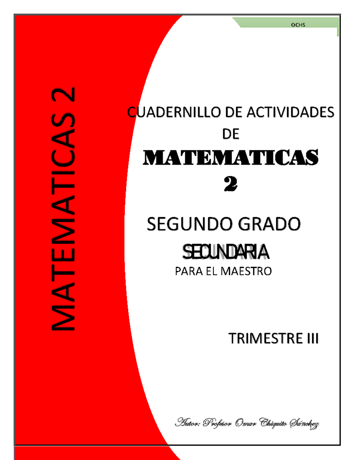 Cuaderno de Actividades de Matemáticas 2 - Segundo Grado Trim III - Studocu