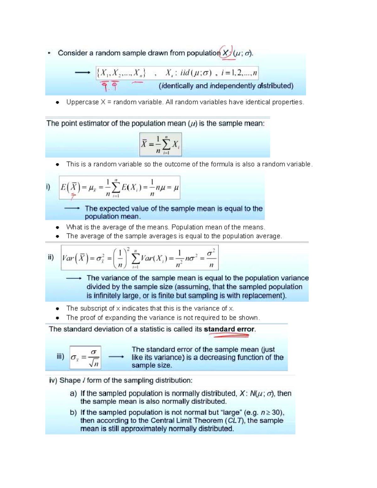 QM2 - Lecture 1 Notes on Random Variables and Central Limit Theorem ...