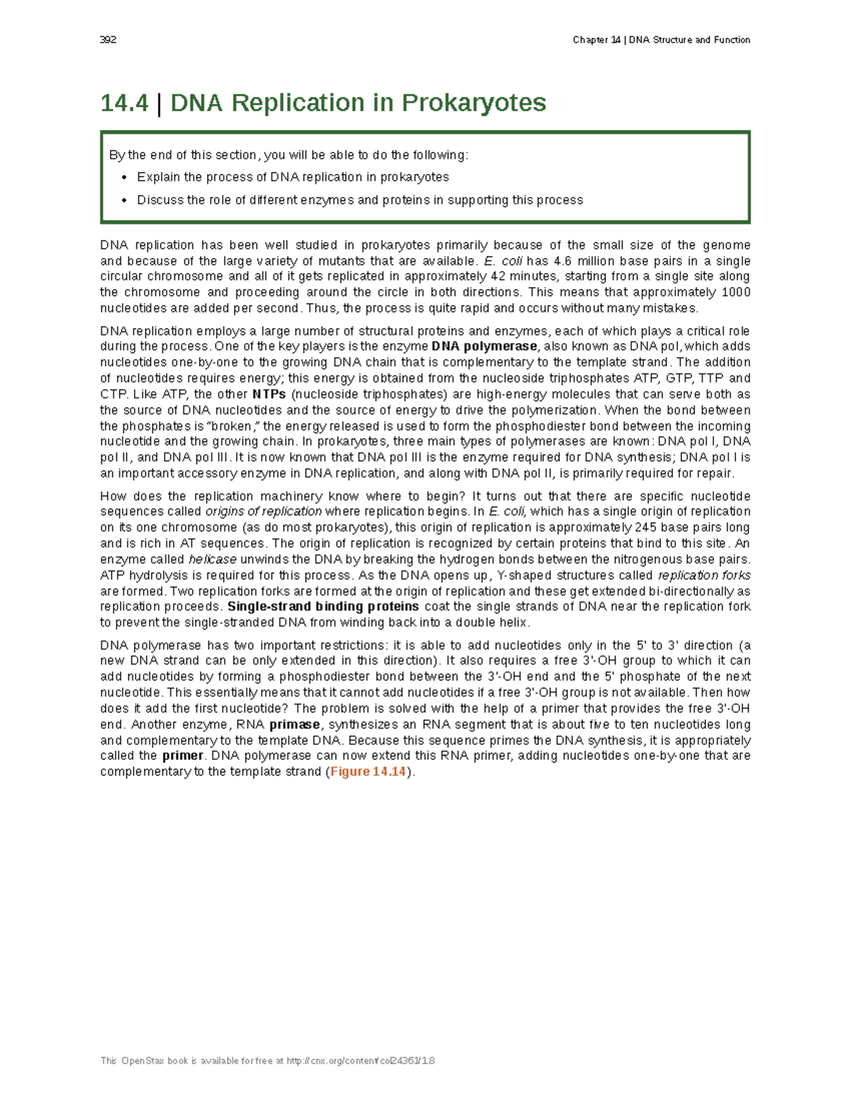 14.4 Prokaryotic DNA Replication: Enzymes and Mechanisms Explained ...