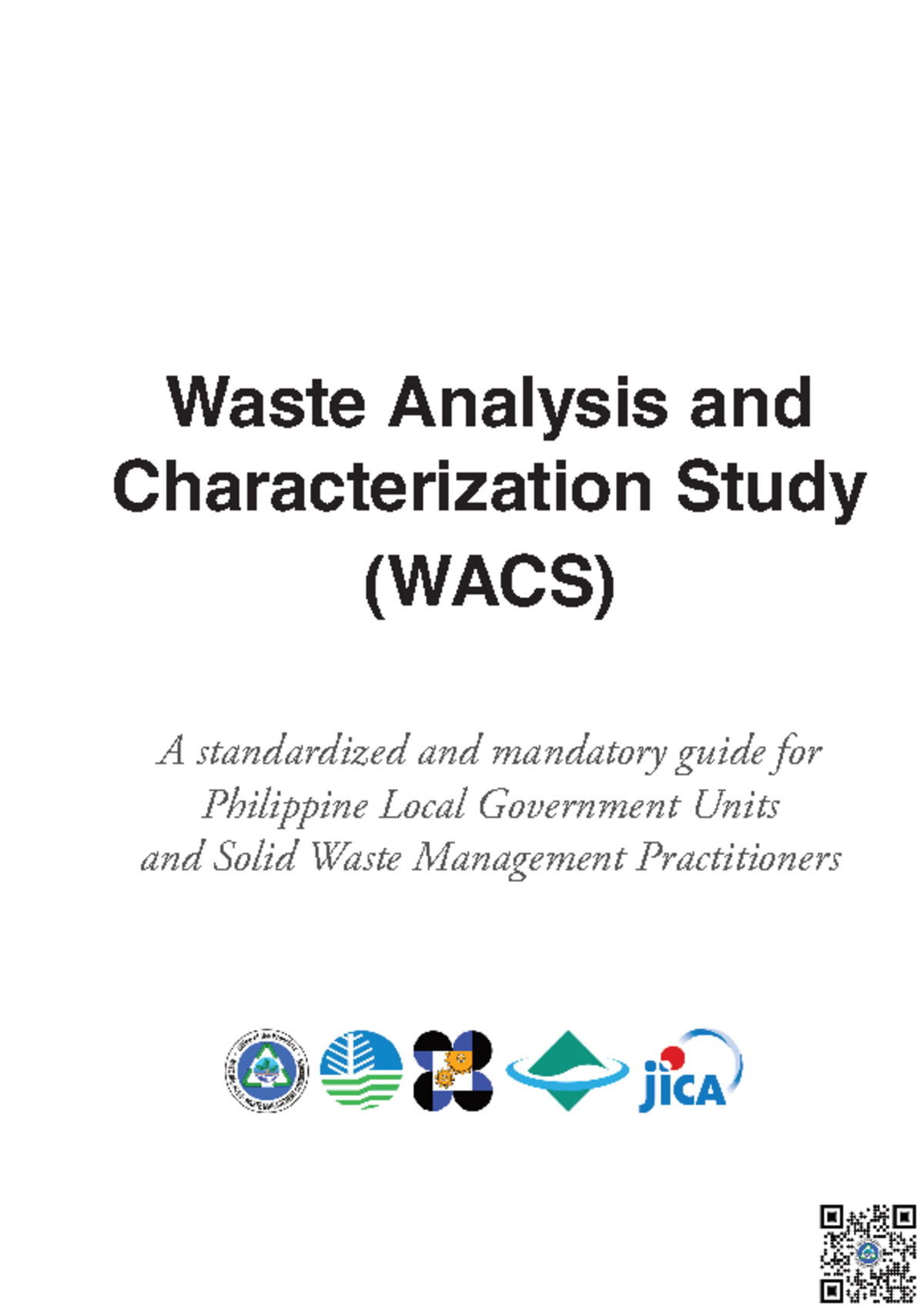 JICA WACS Manual Content Final qr - Waste Analysis and Characterization ...