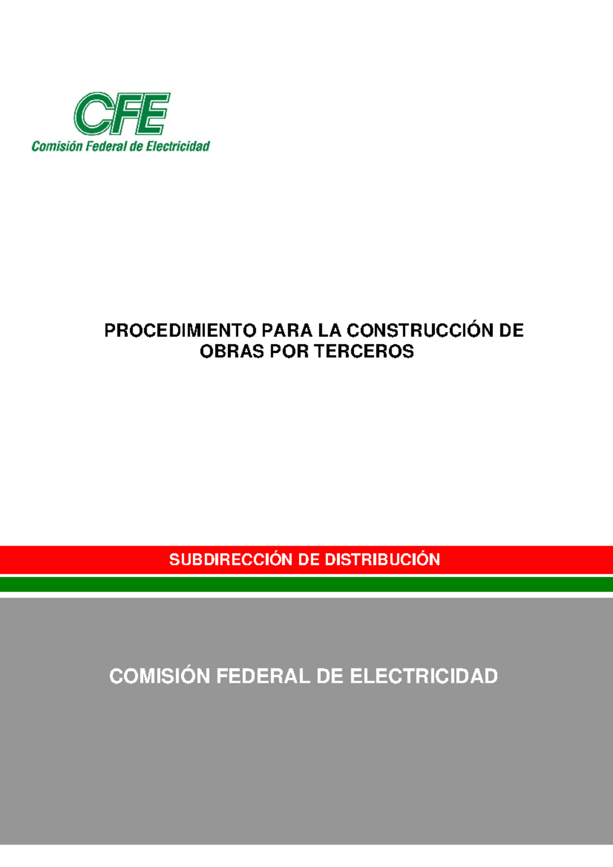 Procedimiento PE-D1300: Construcción de Obras por Terceros - Document Preview