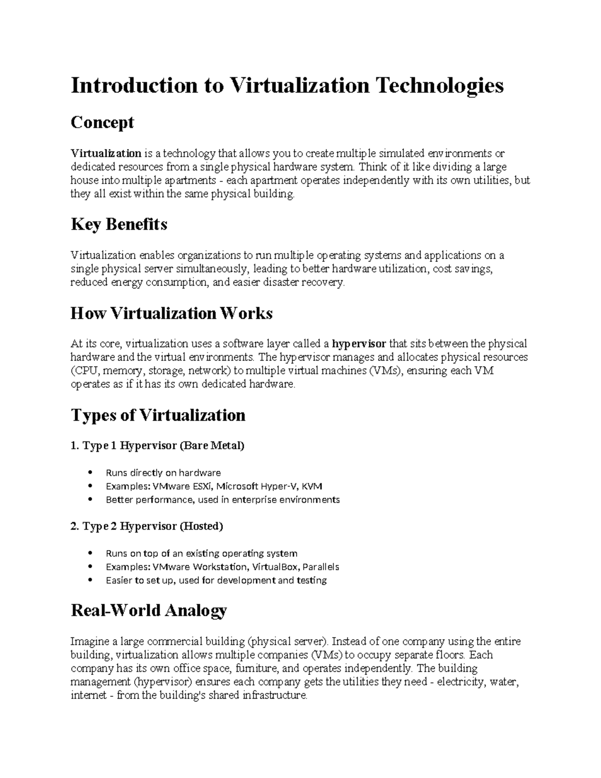 CCV 101: Introduction to Virtualization Technologies and Load Balancing ...