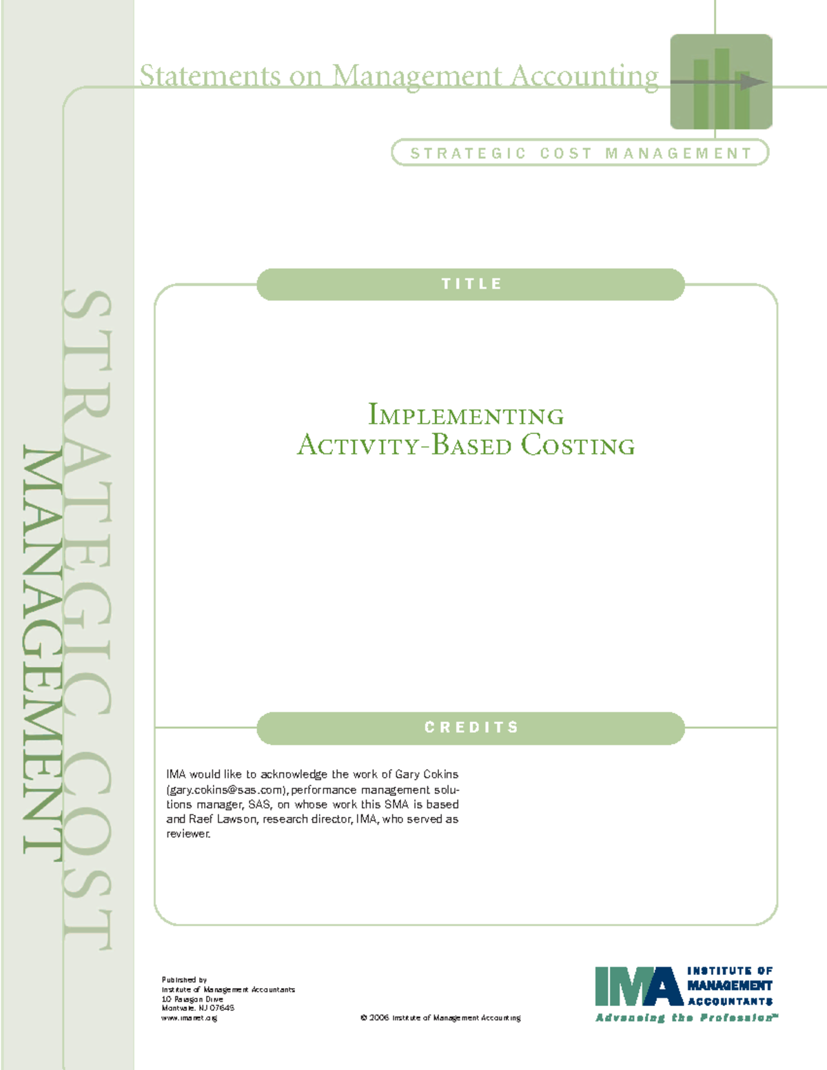 Final Exam Study Guide: Implementing Activity-Based Costing (ACCT 101 ...