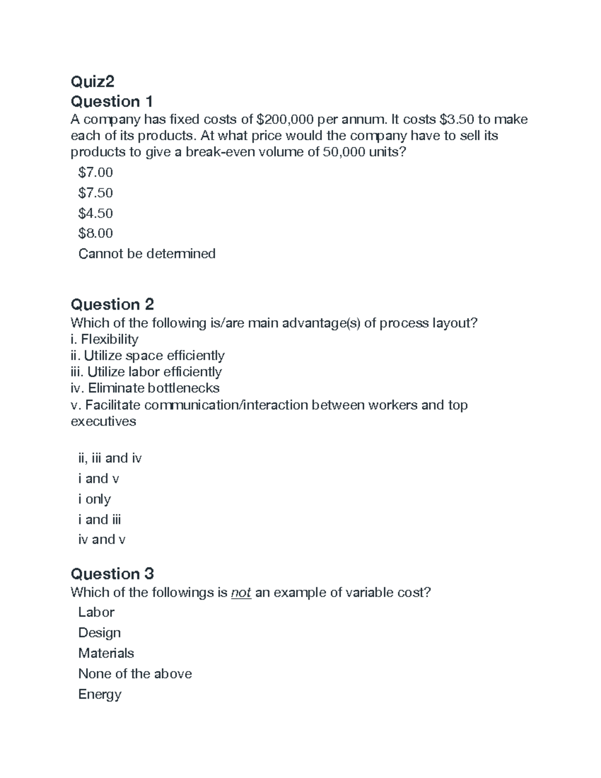 Isom 2700 Final MCQ Practice Test and Review Questions - Studocu