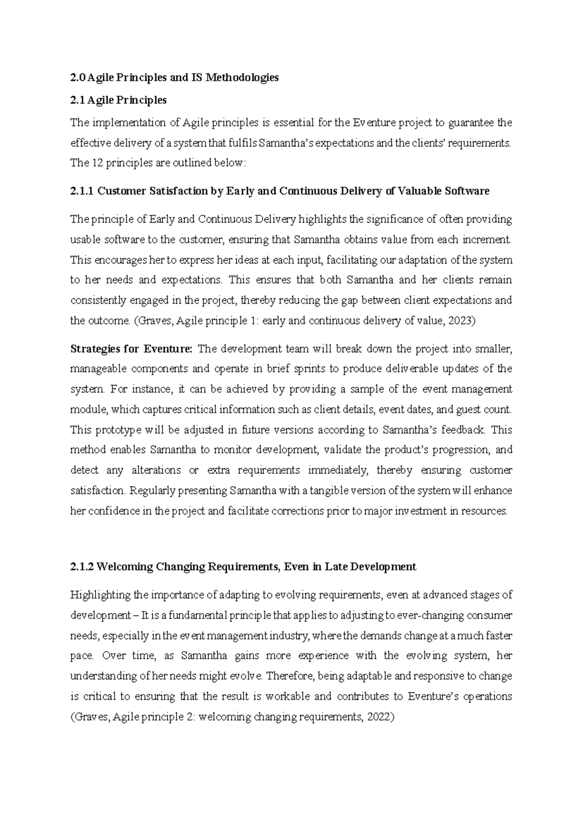 SDM 2.0 Agile Principles and Waterfall Methodologies for Eventure ...