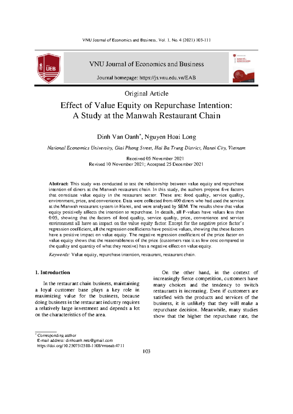 4711 37 11318 2 10 2022011 7 - VNU Journal of Economics and Business ...
