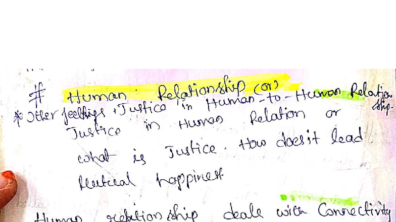 UHV 3, 4 & 5 - Handwritten Notes on Universal Human Values - Studocu