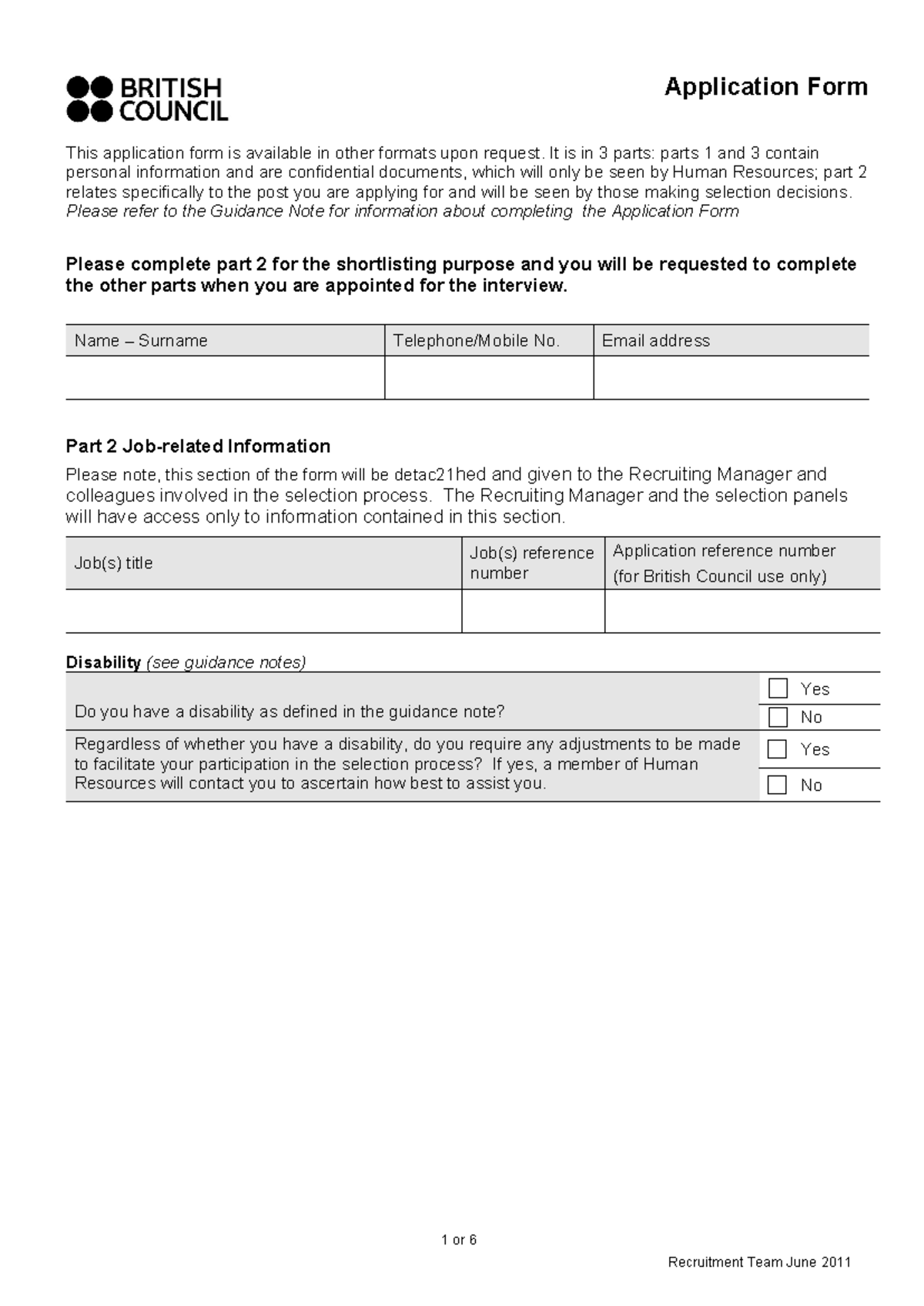 Thailand external application form 2012 - Application Form This ...