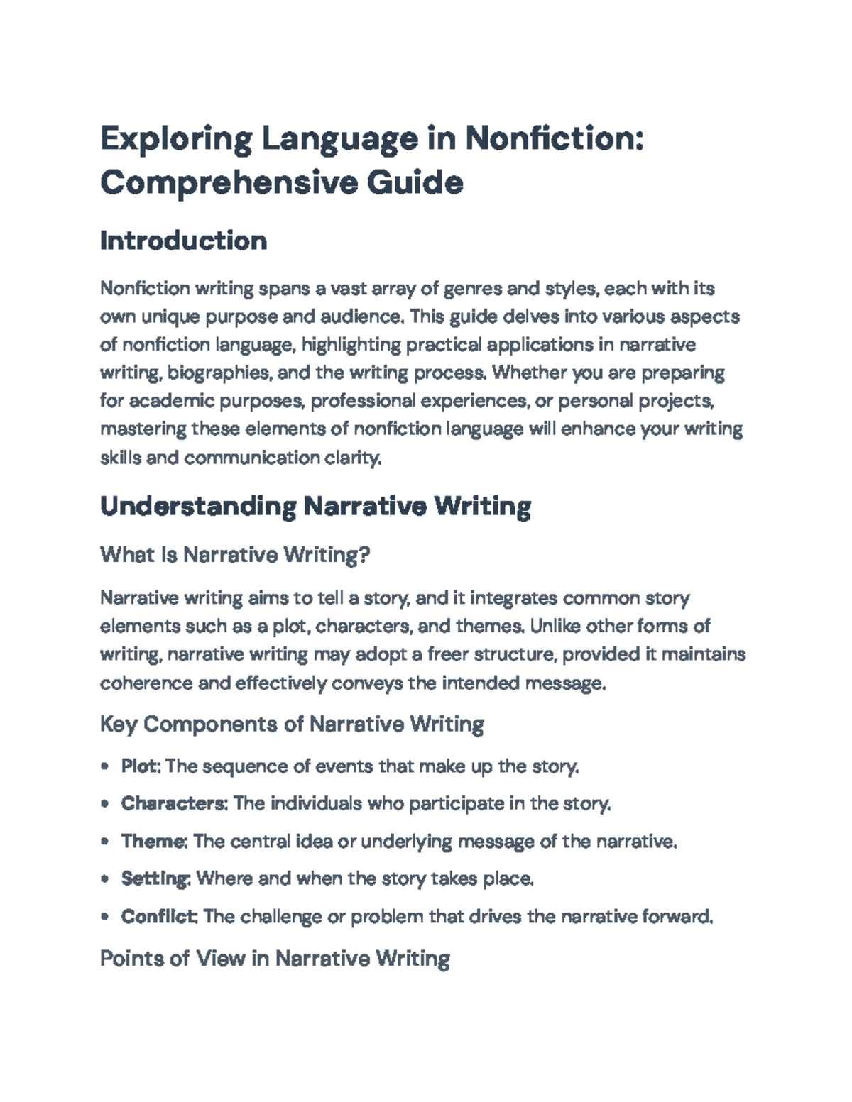 Developing Nonfiction Skills: Language and Narrative Writing Guide ...