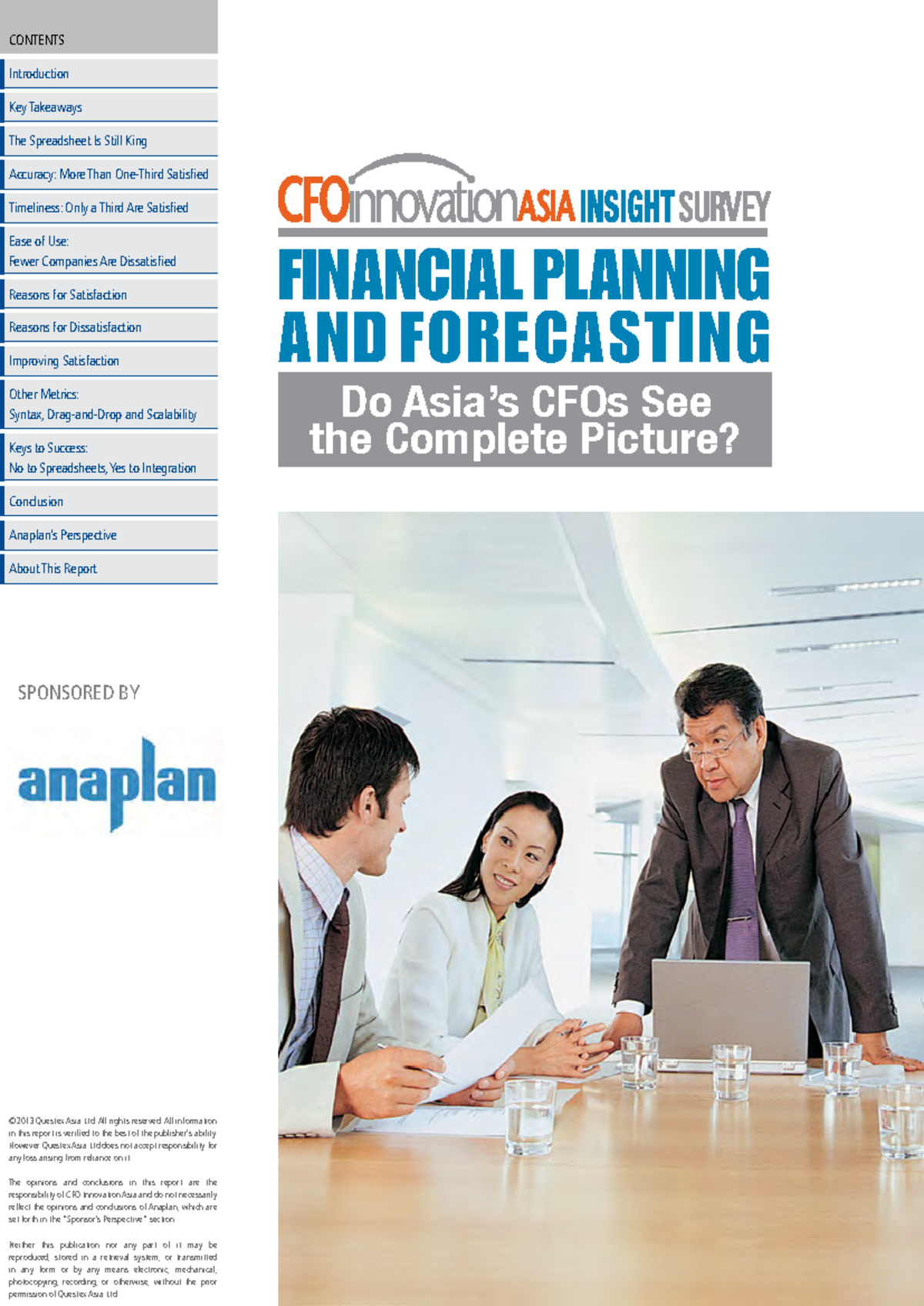 CFOs in Asia: Insights on Financial Planning & Forecasting 10 - Studocu