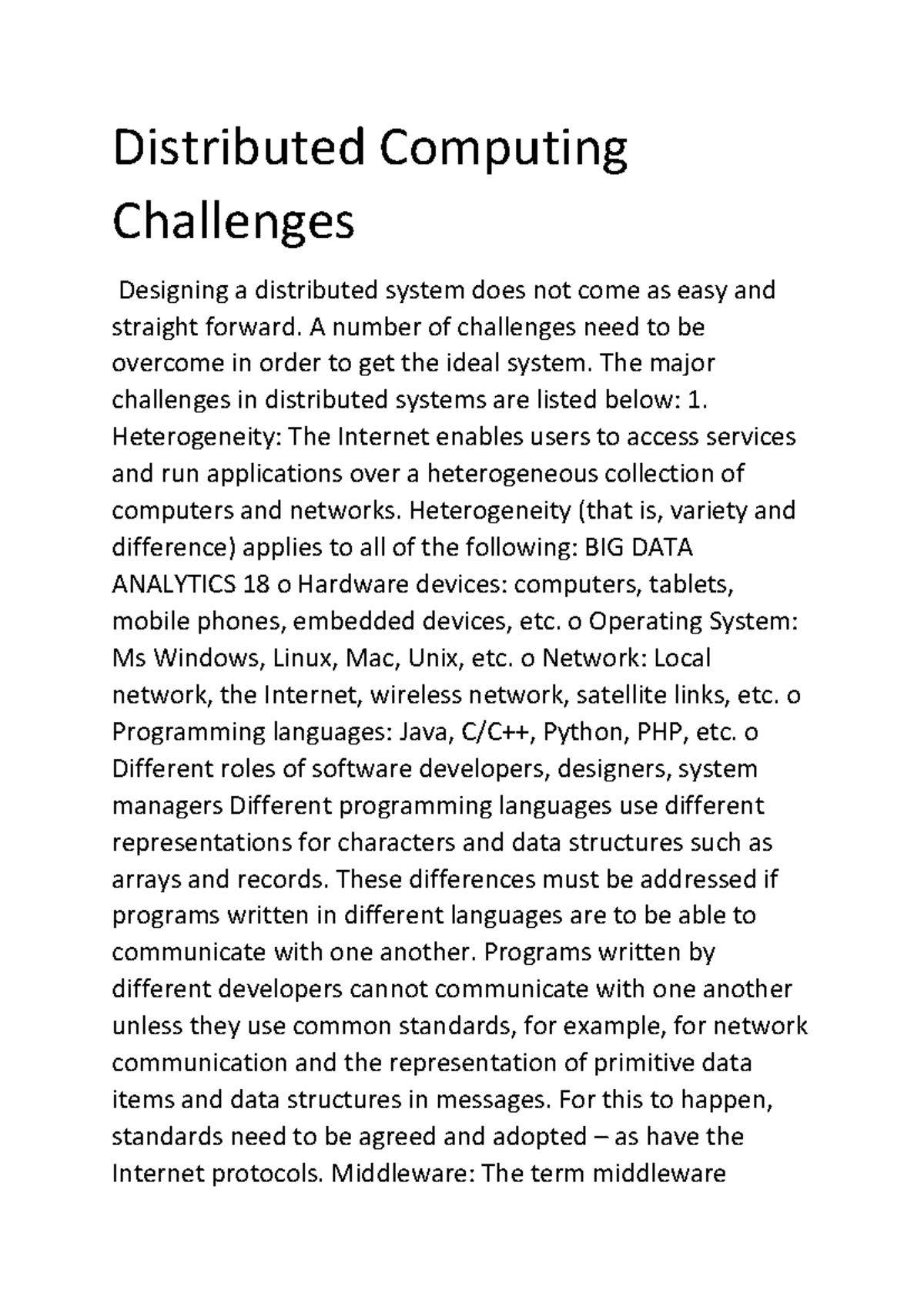 Distributed Computing Challenges - Distributed Computing Challenges ...