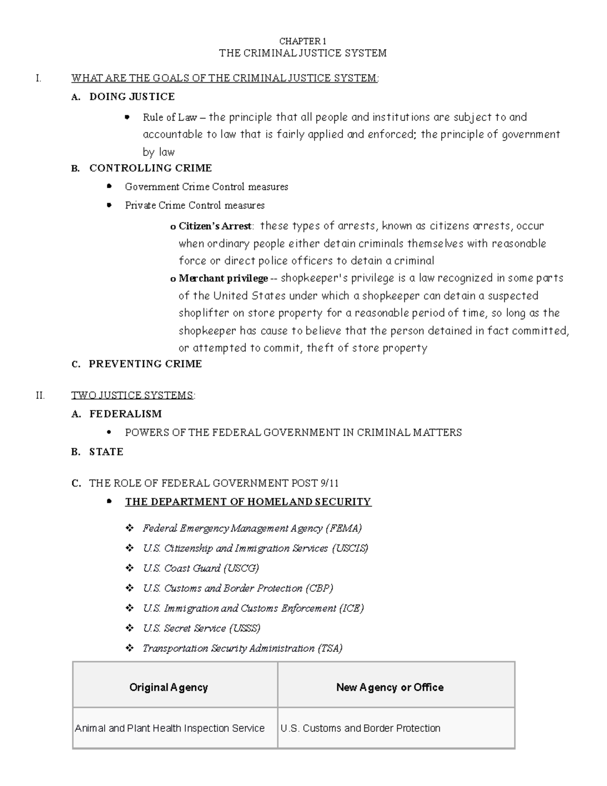 Criminal Justice Overview: Chapters 1-5 Key Concepts and Themes - Studocu