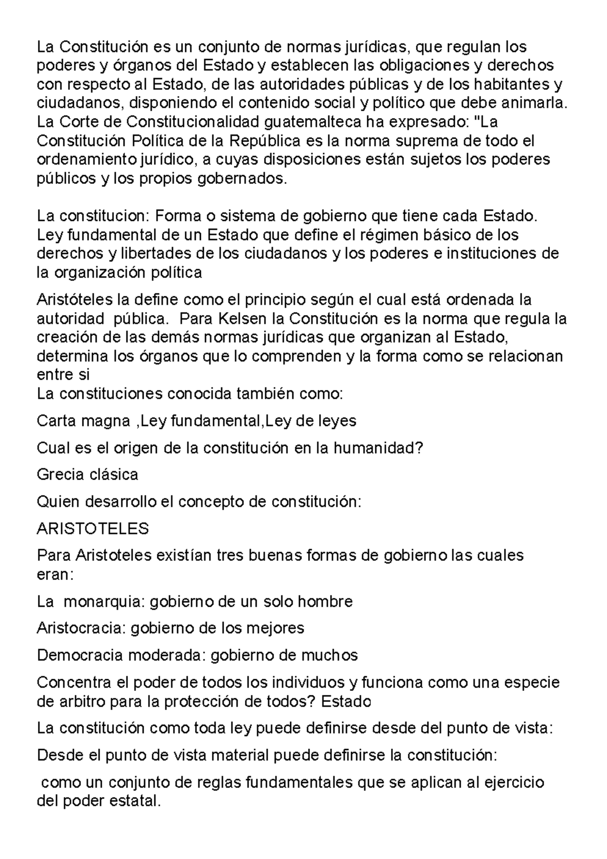 Cuestionario de Derecho Constitucional: Análisis de la Constitución ...