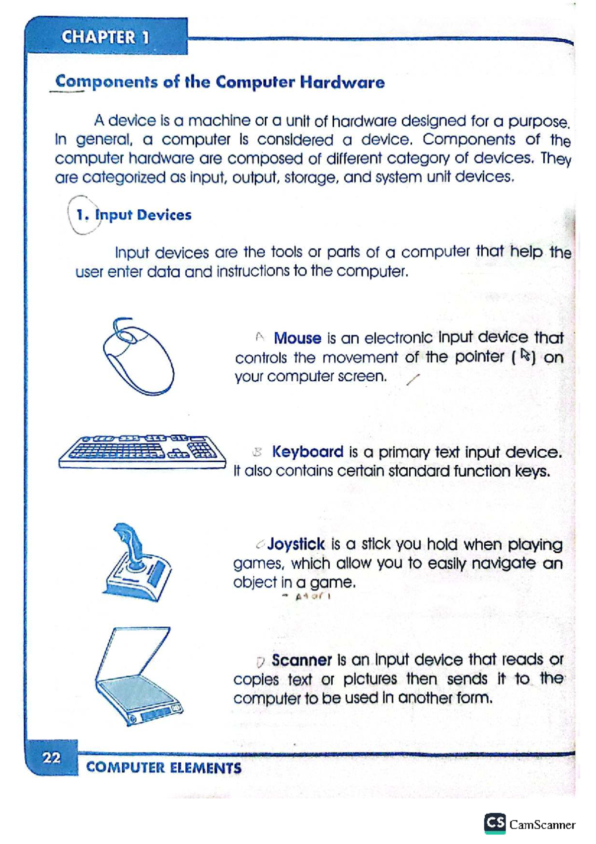 CHAPTER 1: Components of Computer Hardware (CS) - Studocu