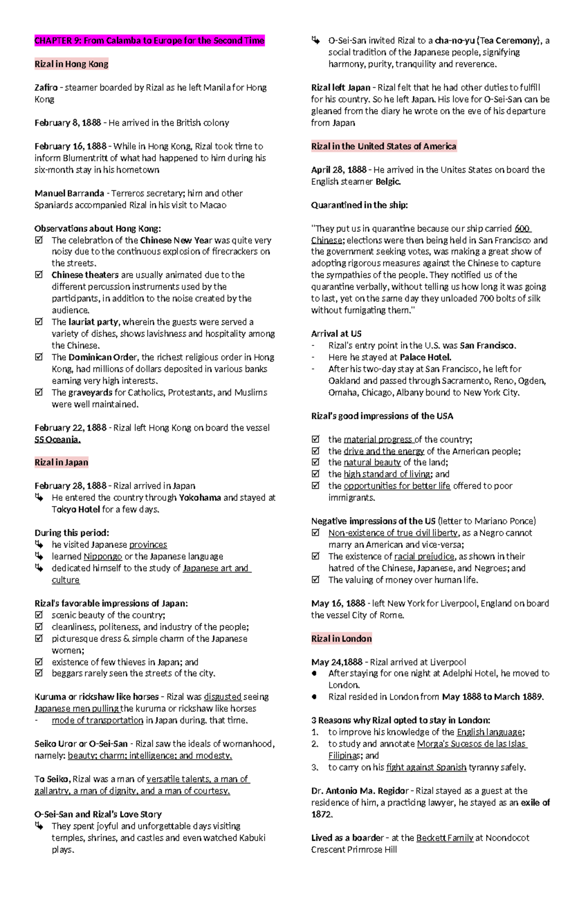Life and Works of Jose Rizal - Comprehensive Reviewer for Course RIZAL ...