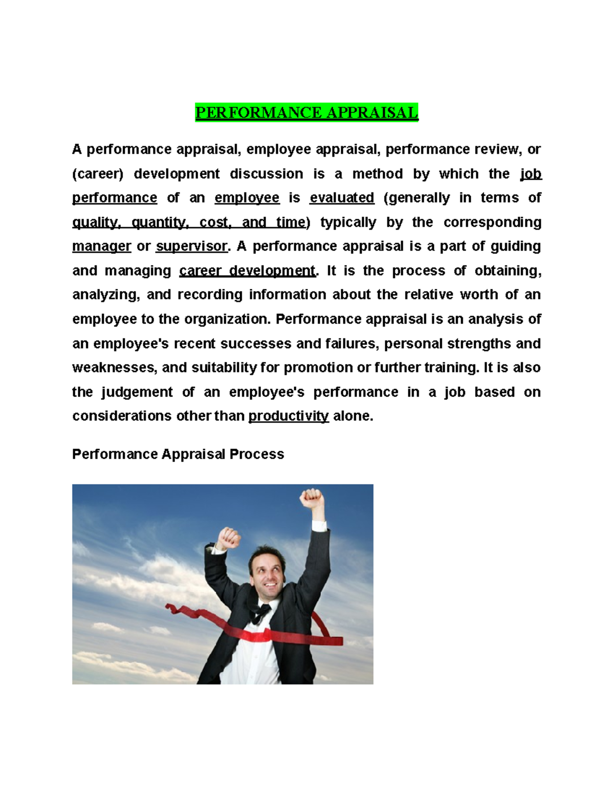 Methods of Performance Appraisal (PA) - MBA Overview and Techniques ...
