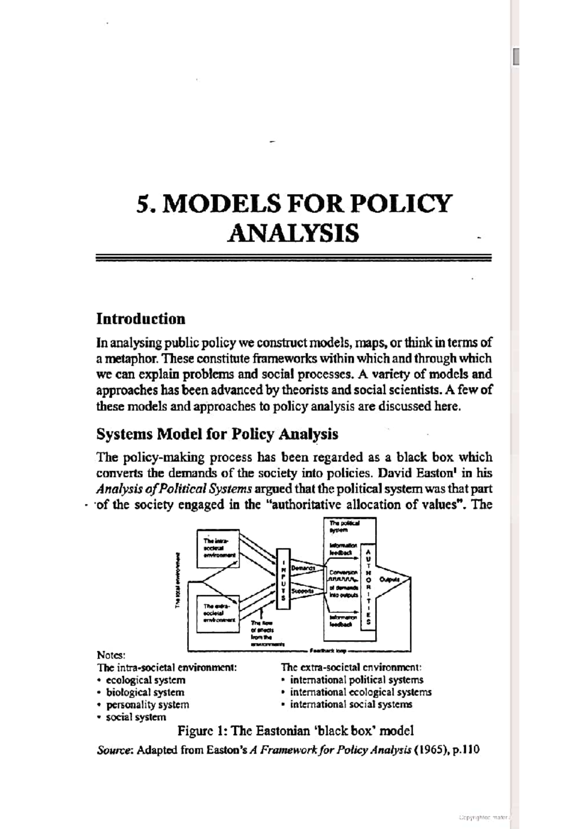 Analysis of Policy Models by R. K. Sapru - Studocu
