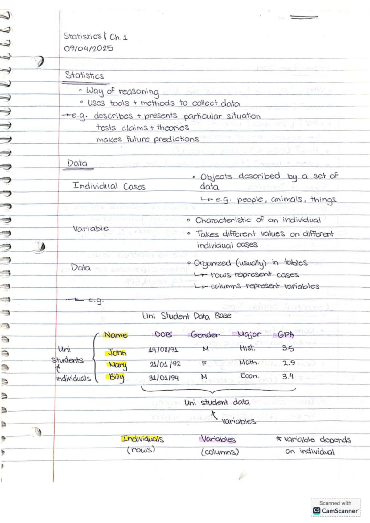 STAB22 Lecture 1: Introduction to Statistics and Data Analysis - Studocu