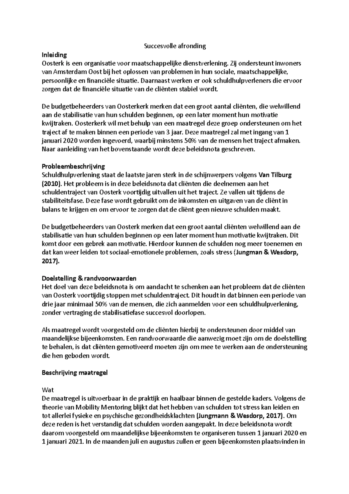 Rapporteren: Opbouw met voorbeeld - Rapporteren Opbouw van een ...