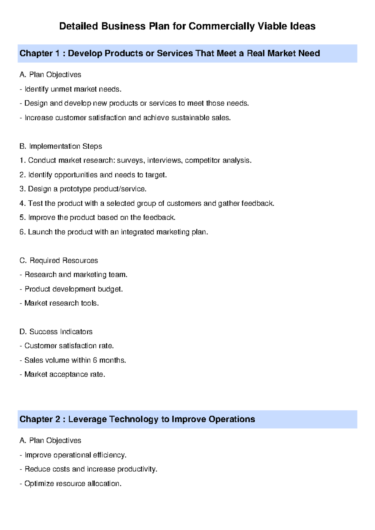 Business Plan (Course Code: BPCVI) for Commercially Viable Ideas - Studocu