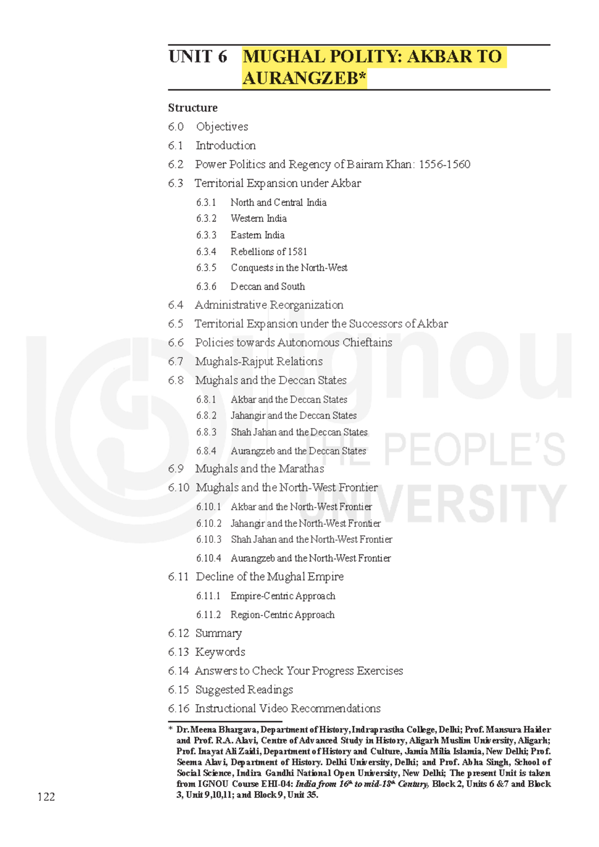 Mughal Polity- Akbar TO Aurangzeb - 122 Political Structures UNIt 6 ...