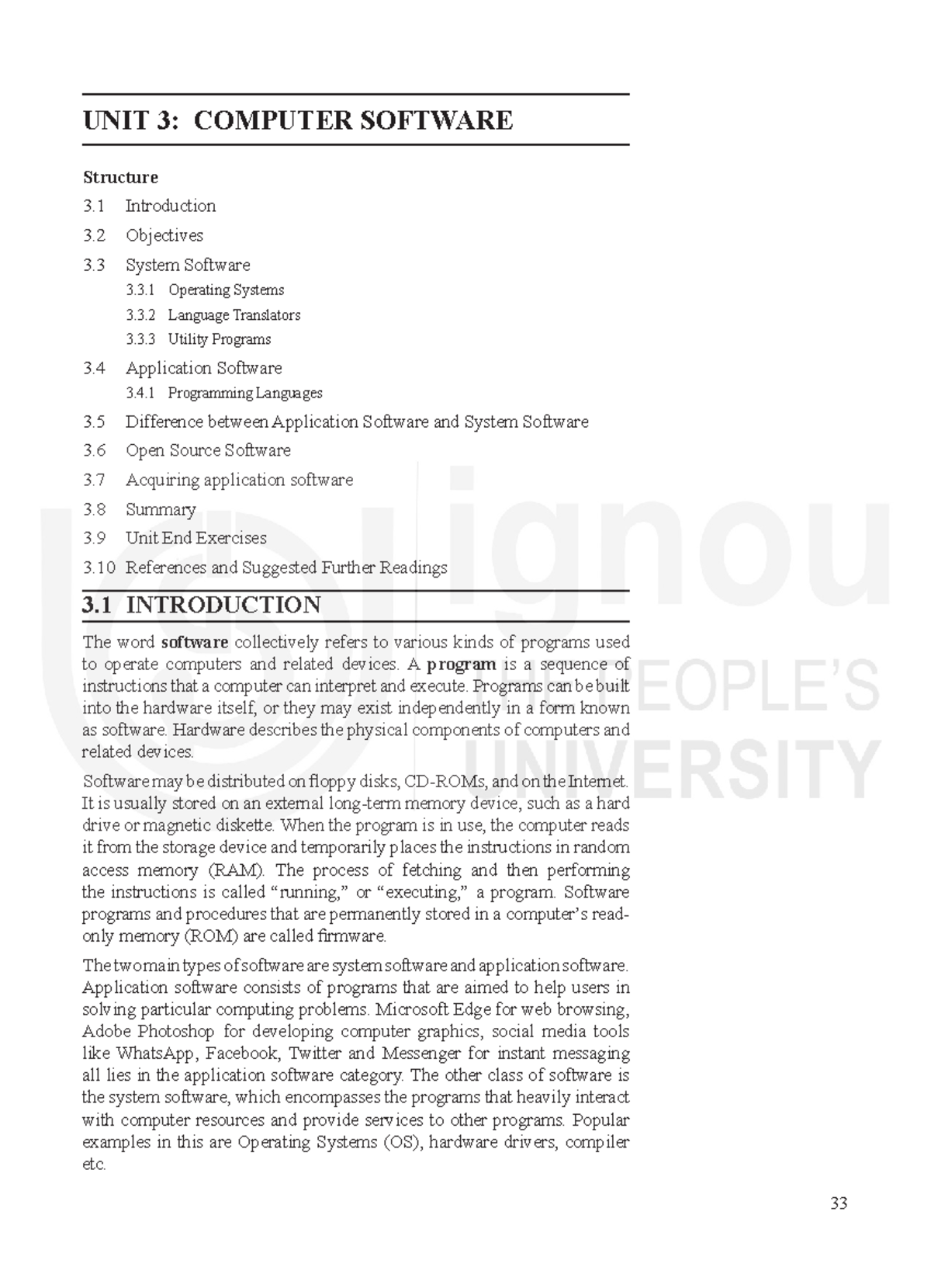 Unit 3: Overview of System and Application Software in IT Management ...
