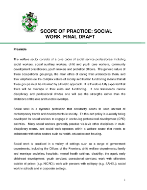 [Solved] SACSSP CODE OF ETHICS - Social Work Professional Practice ...
