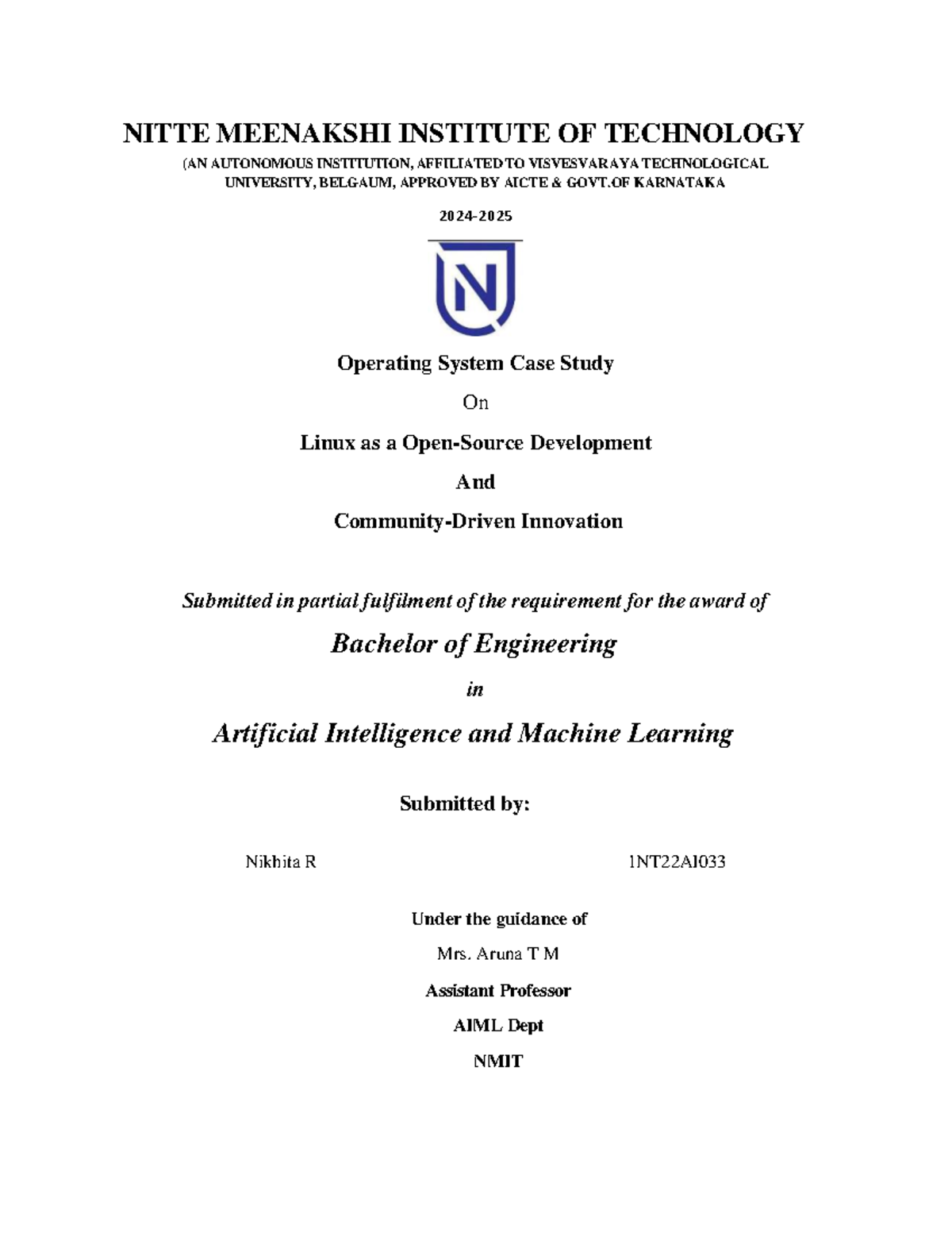 OS Case Study: Linux as a Model for Development & Innovation - Studocu