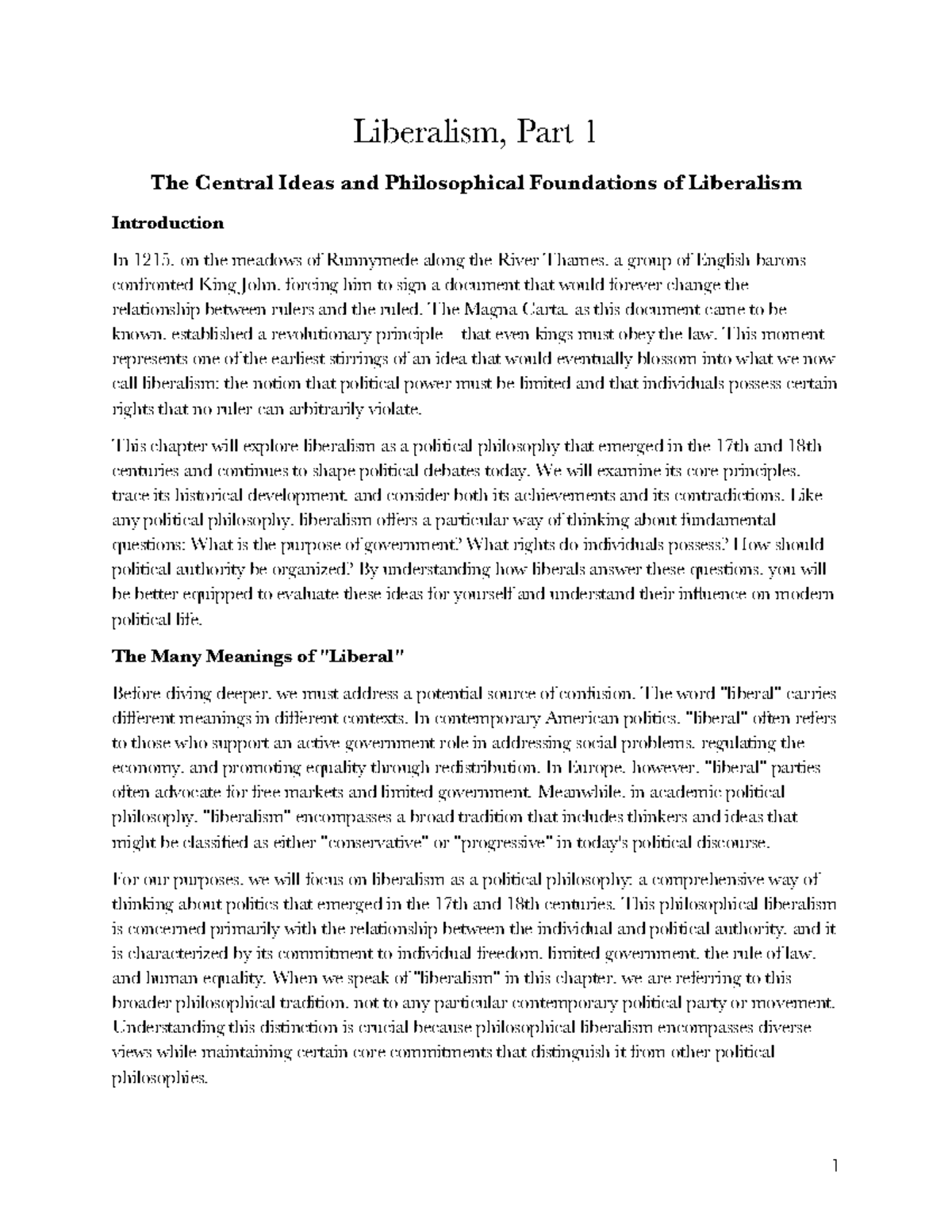Liberalism (POL101): Core Ideas & Historical Foundations of Rights ...