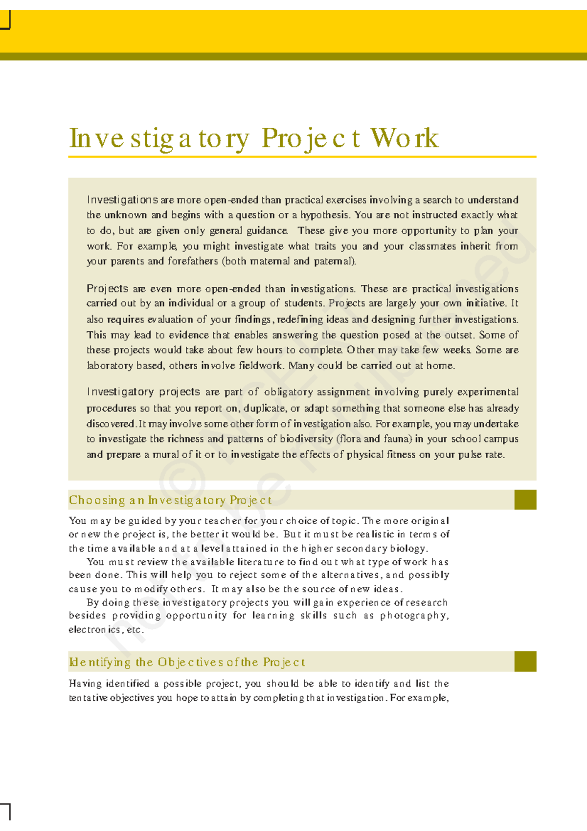 Lelm216 - Investigatory Project Work Guidelines and Examples - Studocu