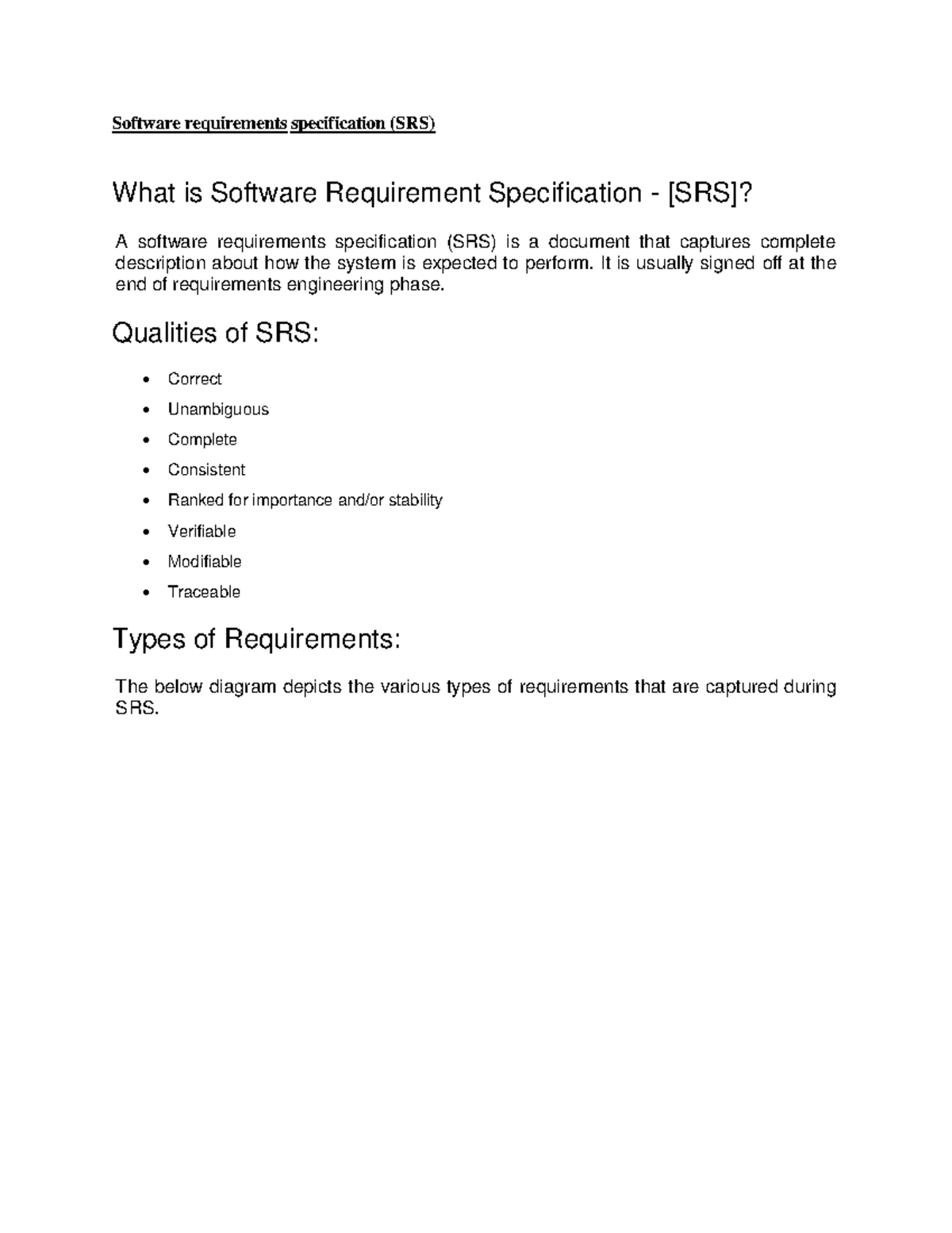 Software Engineering Notes: Understanding Software Requirements ...