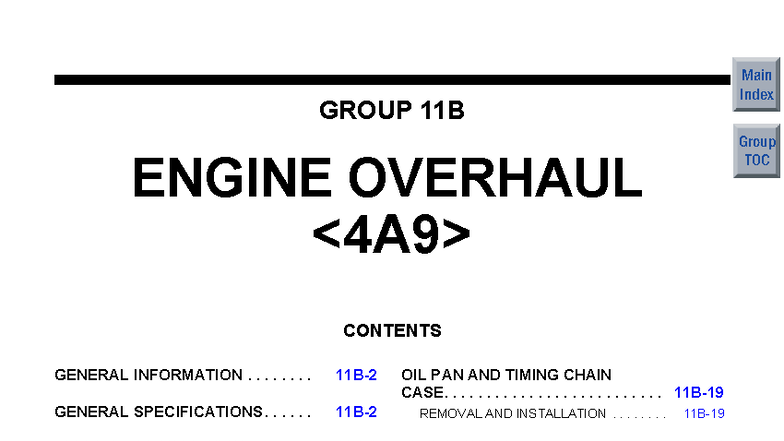 4A9 Engine Overhaul: Comprehensive Guide and Specifications - Studocu