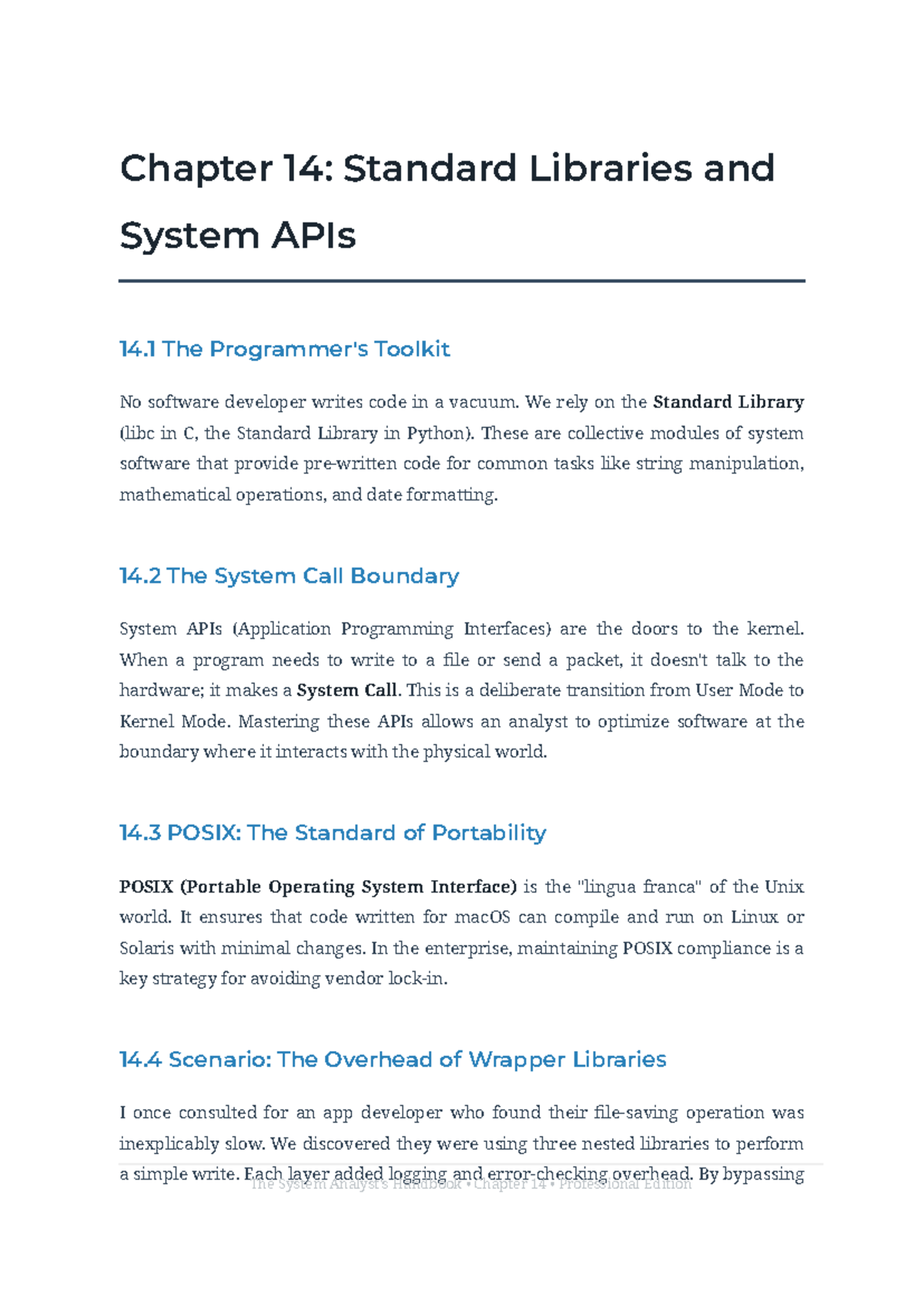 Chapter 14: Standard Libraries & System APIs Overview - Studocu