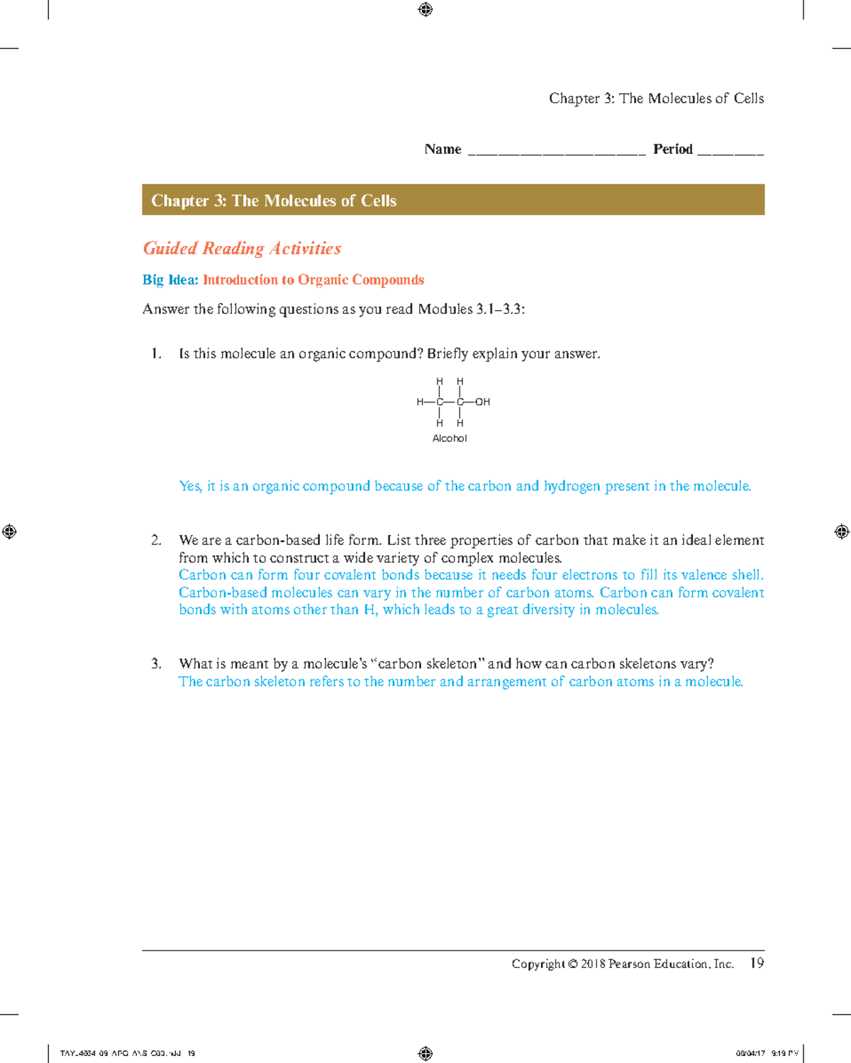 Chapter 1, 2, and 3: Review Answers for Biology Concepts - Studocu
